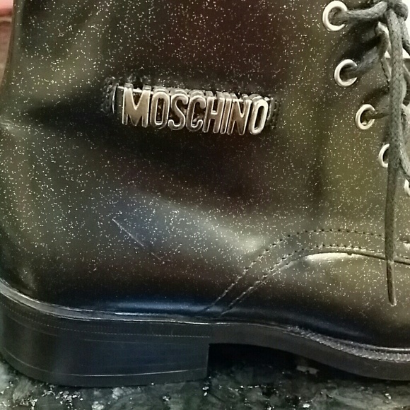 Moschino kids leather boots - Picture 3 of 7